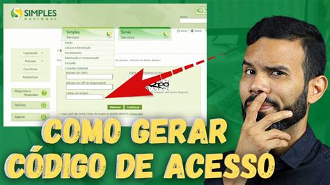 código de acesso gerar